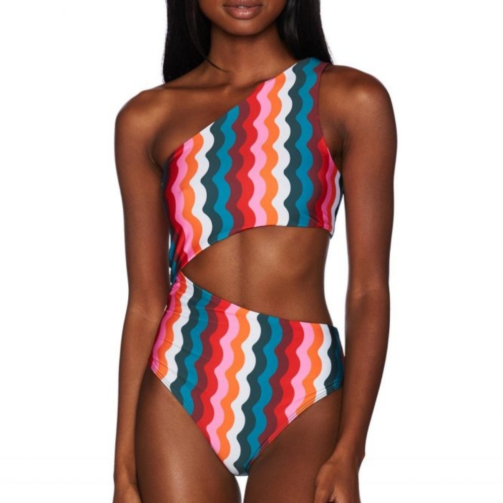 NWT Beach Riot Celine One Piece in Tropical Wave